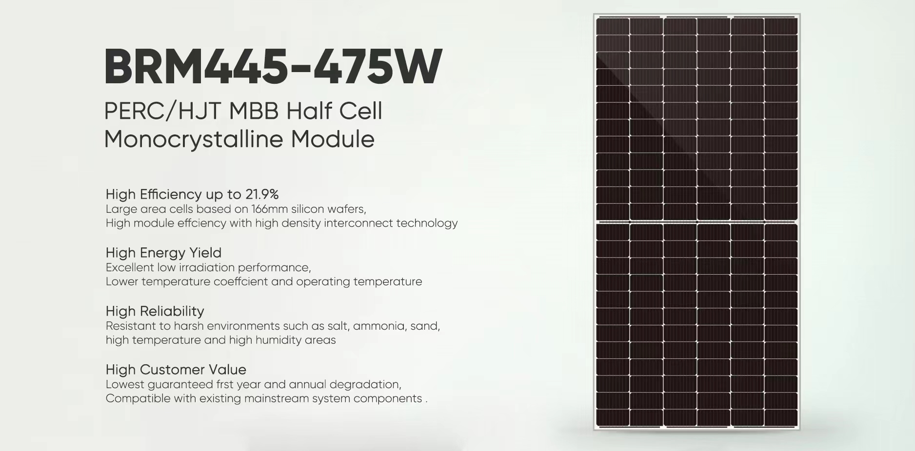 445W-475W Hoton Panel na Solar